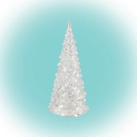 LED-es asztali dísz, fenyőfa