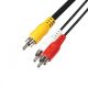 Audió kábel, 3 RCA dugó-3 RCA dugó, 3 m