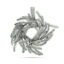   Family Karácsonyi dekoráció - koszorú - zöld, havas - 27 cm