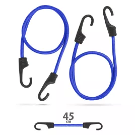   MNC Professzionális gumipók szett - kék - 45 cm x 8 mm - 2 db / szett
