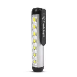   Phenom LED-es zseblámpa - munkalámpa móddal - 400 mAh akkumulátor - XPE + SMD LED - 500 lm - IP55 - ezüst
