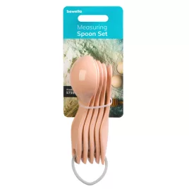   Bewello Mérőkanál szett - műanyag - különböző méretben - 5 db / csomag