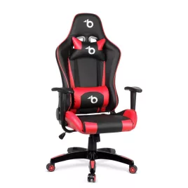 BeMaDa Gamer szék - derékpárnával, fejpárnával - piros