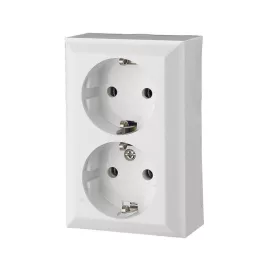   GAO 0311H Business Line IP20 2 férőhelyes földelt aljzat, 2 férőhelyes földelt csatlakozóaljzat, beltéri, 230 V~ / 50 Hz / 16 A,