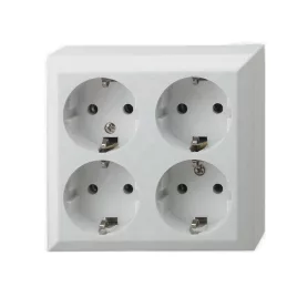   GAO 0313H Business Line IP20 4 férőhelyes földelt aljzat, 4 férőhelyes földelt csatlakozóaljzat, beltéri, 230 V~ / 50 Hz / 16 A,