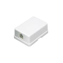   Home TS 1M/WH telefon fali aljzat, 6P/4C, öntapadós, csavarozható, fehér