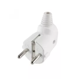   Home NPD 1/WH földelt dugvilla oldalsó kábelvezetéssel, rugalmas törésgátlóval, max. 3680 W, fehér