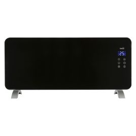   Home FK 430 WIFI álló vagy falra szerelhető smart elektromos konvektor fűtőtest, 1000W/2000W, edzett üveg előlap, fekete