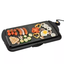   Home HG GR 03 asztali grill, teljesítmény 2000 W, tapadásmentes felület, zsírgyűjtő fiók