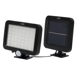   Home FLP250SOLAR napelemes LED reflektor, 250 lm, PIR mozgásérzékelő, 120° 5m, 56 db hidegfehér SMD LED, energiatakarékos, műany
