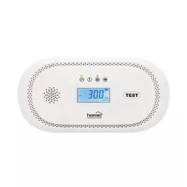   HOME CO10LCD szén-monoxid vészjelző, LCD kijelző , elemes, 2 év elem élettartam, 10 év érzékelő élettartam