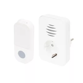   Home DBA1101AC vezeték nélküli csengő, elemes nyomógomb, max 150m hatótáv, 38 dallam, IP44 nyomógomb