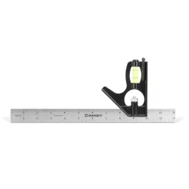 Handy fém szögmérő vonalzó 305 x 115 x 15 mm