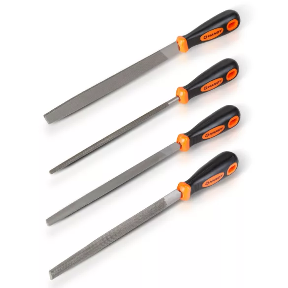 Handy precíziós kézi reszelő szett, 8", 4 db / csomag