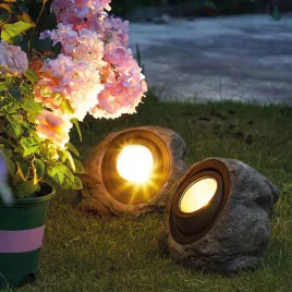   Garden of Eden LED-es kültéri szolár sziklalámpa fehér SMD LED-del 20 x 12 x 16 cm