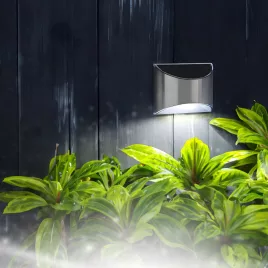   Garden of Eden szolár fali lámpa, 4 fehér SMD LED, 10 x 5 x 8 cm