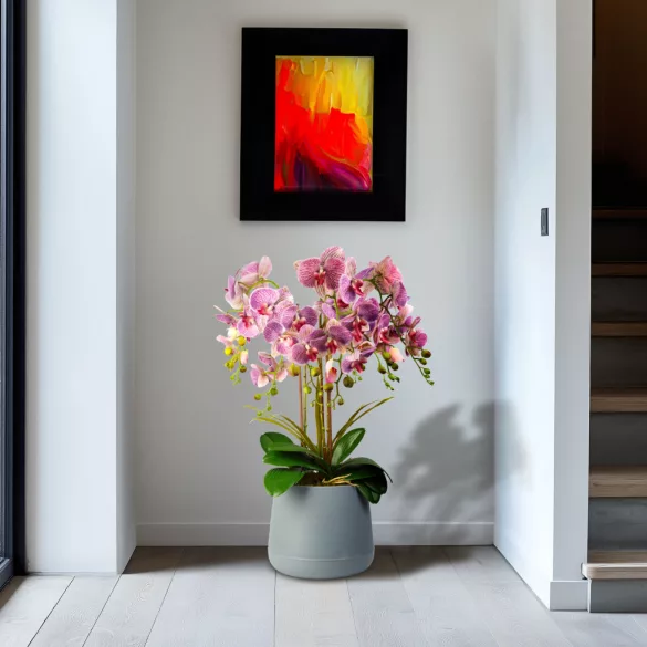 Vog und Arths műorchidea dekoráció, lila, 83 cm