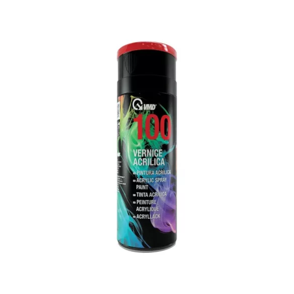 VMD akril zománcfesték spray fémre, műanyagra és fára, piros, 400 ml