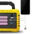 Phenom multifunkciós kézi lámpa szolár panellel, USB-C, 6 világítási mód, 8 LED, 3600 mAh, 800 lumen
