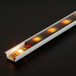   Phenom süllyeszthető fehér LED alumínium U profil sín 2000 x 23(17) x 8 mm