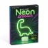 Phenom zöld dinoszaurusz neon LED gyereklámpa, 3 x AA + USB, 25,9 x 8,5 x 24,3 cm