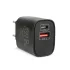 Delight hálózati adapter USB + Type-C PD20W gyorstöltéssel, fekete