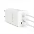 Delight hálózati töltő USB-A 20W + Type-C PD45W gyorstöltéssel, fehér