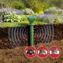   Garden of Eden leszúrható szolár kártevőriasztó 80 mAh 500 m2 IP44