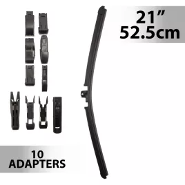 Carguard ablaktörlő 21"/52,5 cm, 10 db adapterrel