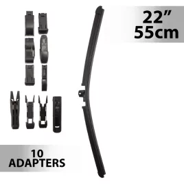 Carguard ablaktörlő 22"/55 cm, 10 db adapterrel