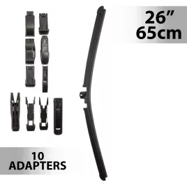 Carguard ablaktörlő 26"/65 cm, 10 db adapterrel