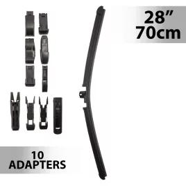 Carguard ablaktörlő 28"/70 cm, 10 db adapterrel