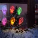 Family karácsonyi LED-es ablakmatrica fényfüzér 6 LED, 2 x AA