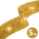 Family karácsonyi LED-es szalag, arany, 5 m x 5 cm, 50 LED, USB