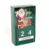 Karácsonyi adventi naptár MDF-ből, 13,5 x 7 x 3,5 cm, 3 féle