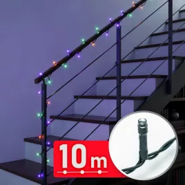   Phenom színes LED fényfüzér, 10 m, 200 LED, 220-240V, 6W, zöld kábellel