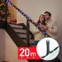 Phenom színes fényfüzér 20 m 400 LED 220-240V 6W zöld kábellel