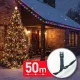 Phenom színes LED fényfüzér 50 m 1000 LED 220-240V 9W átlátszó kábellel