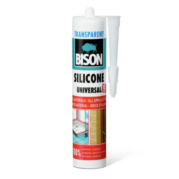 Bison univerzális átlátszó szilikon 280ml