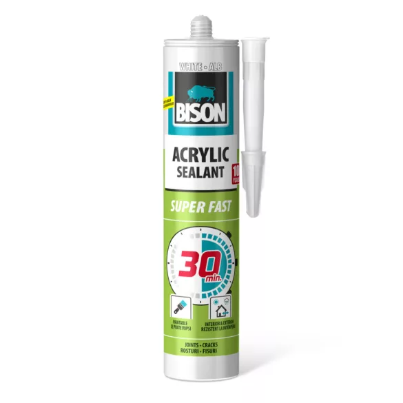Bison 30 perces fehér akril 300ml