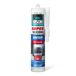 Bison Super szaniter szilikon, fehér, 280ml