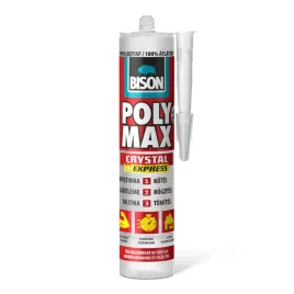   Bison Poly Max kristálytiszta tömítő és SM polymer ragasztó, 300g
