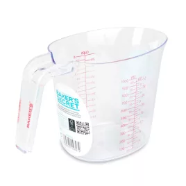   Baker's Secret átlátszó műanyag mérőpohár 1000 ml