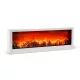 Bewello kandalló LED-es lánghatással, fehér, elemes/USB-s, 60 x 10 x 20 cm