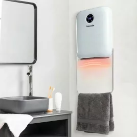   Bewello fali hősugárzó törölközőtartóval 800/2000W 240V fehér