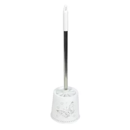   Bewello pillangós WC-kefe tartóval, fehér, 49 x 13 x 13 cm