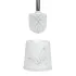 Bewello pillangós WC-kefe tartóval, fehér, 49 x 13 x 13 cm