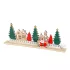 Bewello adventi naptár karácsonyi falu mintával, MDF, 40 x 12 cm
