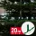 Phenom 20 m-es hidegfehér 400 LED-es fényfüzér zöld kábellel, 100-240V, 6W