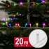Phenom 20 m színes 400 LED fényfüzér, átlátszó kábellel, 100-240V, 6W